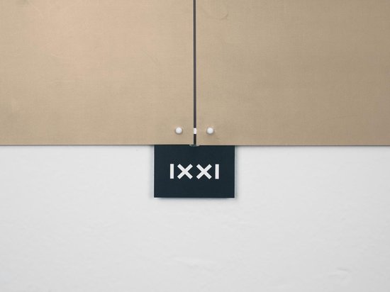 IXXI Color blocking - Gris Beige, Allon Dery - 80 x 100 cm - Support d'accrochage gratuit - Grande Décoration murale et posters - Graphisme, Abstrait,