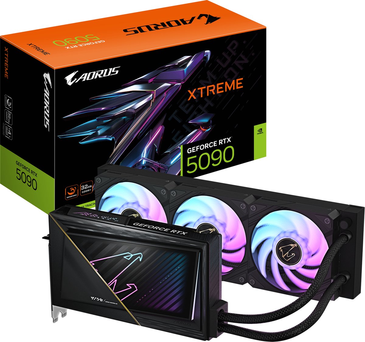 GIGABYTE AORUS GeForce RTX 5090 XTREME WATERFORCE 32G NVIDIA 32 GB GDDR7