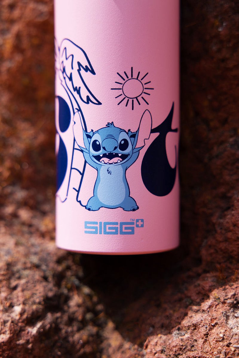 SIGG drinkfles Stitch aluminium 0,6l - kindvriendelijk & BPA-vrij.
