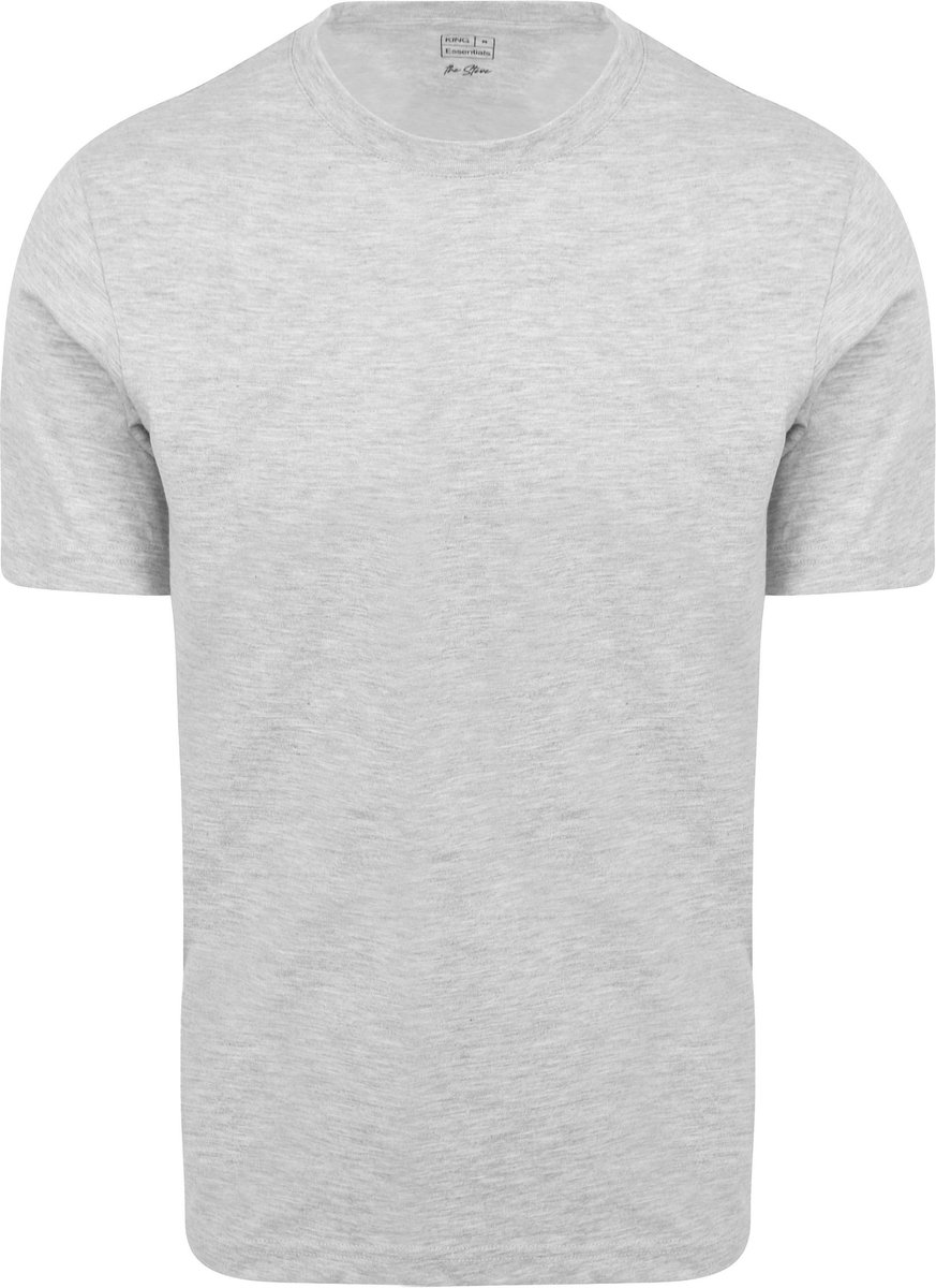 King Essentials The Steve T-Shirt Grijs - Maat XXL - Heren - Casual T-shirts