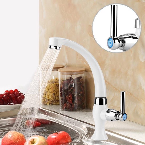 Arcon opbouw wastafelkraan 2 greeps klassiek, kleur chroom