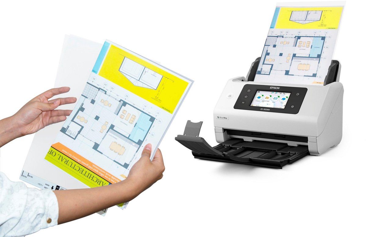 Epson WorkForce DS-900WN - Scanner - Sheetfeeder - Met Wi-Fi - Wit thumbnail 6