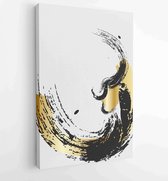 Golden and luxury wallpaper design for prints and Canvas Prints. 4 - Moderne schilderijen – Vertical – 1880830492 - 115*75 Vertical