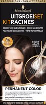 3x Schwarzkopf Uitgroeiset Haarverf Donkerbruin R4 1 set