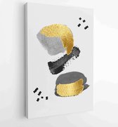 Minimal and Gold abstract wall arts vector collection 1 - Moderne schilderijen – Vertical – 1899821461 - 50*40 Vertical