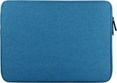 Mobigear Oxford Katoen Sleeve Universeel - Laptop 15 inch - Blauw