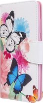 Samsung Galaxy A51 Hoesje - Mobigear - Design Serie - Kunstlederen Bookcase - Butterfly - Hoesje Geschikt Voor Samsung Galaxy A51