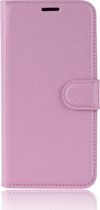 Samsung Galaxy A71 Hoesje - Mobigear - Classic Serie - Kunstlederen Bookcase - Roze - Hoesje Geschikt Voor Samsung Galaxy A71