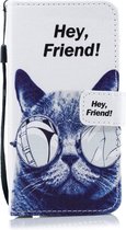 Samsung Galaxy J6 (2018) Hoesje - Mobigear - Design Serie - Kunstlederen Bookcase - Cat - Hoesje Geschikt Voor Samsung Galaxy J6 (2018)