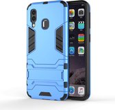 Samsung Galaxy A40 Hoesje - Mobigear - Kickstand Serie - Hard Kunststof Backcover - Blauw - Hoesje Geschikt Voor Samsung Galaxy A40