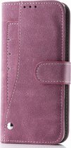 Apple iPhone 11 Pro Max Hoesje - Mobigear - Slide Wallet Serie - Kunstlederen Bookcase - Roze - Hoesje Geschikt Voor Apple iPhone 11 Pro Max