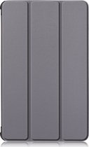 Lenovo Tab M8 Hoes - Mobigear - Tri-Fold Serie - Kunstlederen Bookcase - Grijs - Hoes Geschikt Voor Lenovo Tab M8