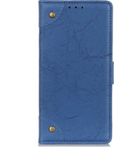 Motorola One Fusion Plus Hoesje - Mobigear - Ranch Serie - Kunstlederen Bookcase - Blauw - Hoesje Geschikt Voor Motorola One Fusion Plus