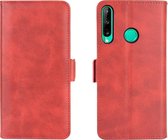 Huawei P40 Lite E Hoesje - Mobigear - Slim Magnet Serie - Kunstlederen Bookcase - Rood - Hoesje Geschikt Voor Huawei P40 Lite E