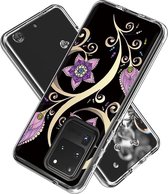 Samsung Galaxy S20 Ultra Hoesje - Mobigear - Design Serie - Hard Kunststof Backcover - Flowers - Hoesje Geschikt Voor Samsung Galaxy S20 Ultra