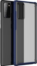 Samsung Galaxy Note 20 Hoesje - Mobigear - Shockproof Serie - Hard Kunststof Backcover - Blauw - Hoesje Geschikt Voor Samsung Galaxy Note 20