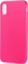 Apple iPhone XR Hoesje - Mobigear - Color Serie - TPU Backcover - Magenta - Hoesje Geschikt Voor Apple iPhone XR