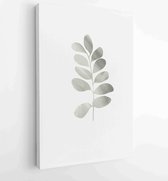 Botanical wall art vector set. Earth tone boho foliage line art drawing with abstract shape. 4 - Moderne schilderijen – Vertical – 1881805174 - 50*40 Vertical