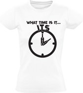 Its wine o clock Dames t-shirt | wijn | drank | alcohol | cadeau | Wit