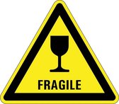 Waarschuwingssticker fragile 200 mm