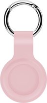 By Qubix - AirTag case shock series - siliconen sleutelhanger met ring - roze