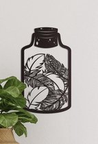 Wanddecoratie | Veren in fles