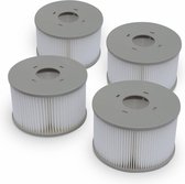 Set van 4 filters Mspa V2 voor opblaasbare spa's MSPA - Fjord, Kili, Camaro, Mono, Aurora en Tekapo. Compatibel met SPA 2020