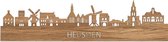 Skyline Heusden Eikenhout - 120 cm - Woondecoratie design - Wanddecoratie met LED verlichting