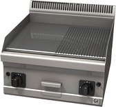 Gastro-Inox 600 Trendline Elektrische Bakplaat Met Gladde Verchroomde Plaat, 2x230v, Gastro-Inox 103.127