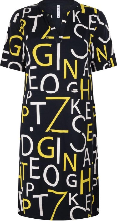 Zoso Printed Tunic/Dress 213 Nannette Yellow - S | bol.com