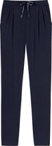 SCHIESSER dames Mix+Relax lounge broek - lange pijpen - dun - donkerblauw -  Maat: M