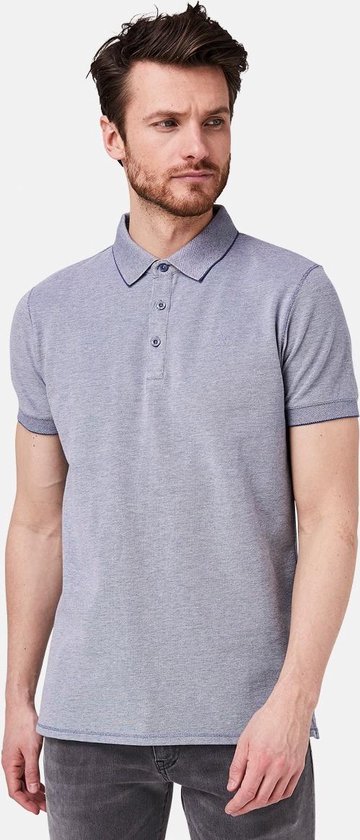 Silvercreek Pearce Mel Polo Mannen Blue Melange XXL | bol.com