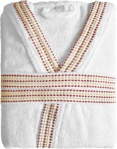 Siretessile Badjas Tribal Step Polykatoen Wit Maat Xl