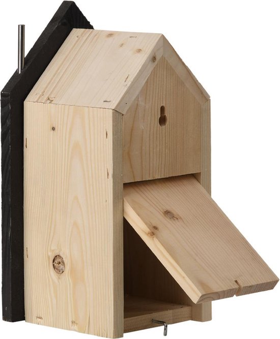 Best for birds nestkast huis winterkoning hout / zwart 13x9,5x22 cm - Best for Birds
