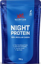 XXL Nutrition - Night Protein - Caseïne Eiwitpoeder, Proteïne poeder, Eiwitshake, Proteine Shake - Chocolade - 750 gram