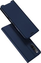 Dux Ducis - Slim bookcase hoes - Sony Xperia 10 III - Blauw