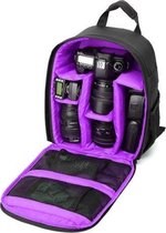 INDEPMAN DL-B012 draagbare buitensporten rugzak cameratas voor GoPro, SJCAM, Nikon, Canon, Geschikt voor Xiaomi Xiaoyi YI, grootte: 27,5 * 12,5 * 34 cm (paars)