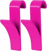 Veel van 2 haken MSV handdoekdrogers van plastic in fuchsia
