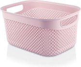 BASKET RECTANGULAR RESIN ROSA 6,6L 7HOUSE