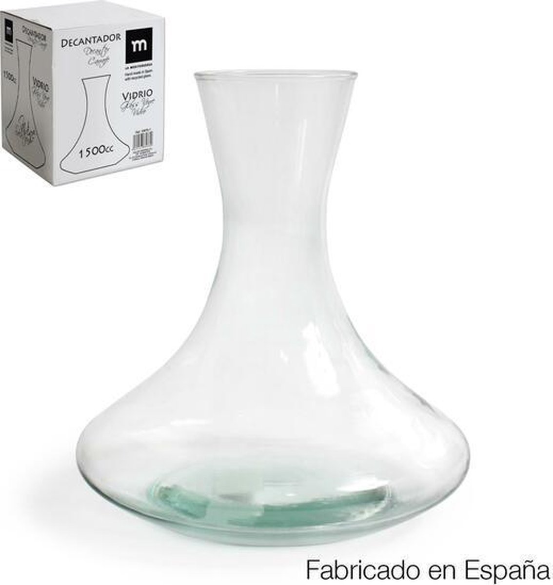 Decantatore 1500cc La Mediterranea: Caraffa In Vetro Per Vino E Olio, Design Elegante E Materiali Di Qualità. Un Accessorio Da Tavola Raffinato E Resistente.