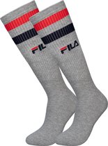 Fila - 4-pack Hoge Sokken - Grijs - Maat 39-42