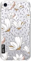 Casetastic Apple iPhone 7 / iPhone 8 / iPhone SE (2020) Hoesje - Softcover Hoesje met Design - Sprinkle Leaves and Flowers Print