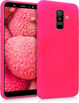 kwmobile telefoonhoesje geschikt voor Samsung Galaxy A6+/A6 Plus (2018) - Hoesje voor smartphone - Back cover in neon roze