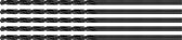 Set de 5 forets métalliques extra longs (3,5x300 mm)