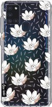 Casetastic Samsung Galaxy A21s (2020) Hoesje - Softcover Hoesje met Design - Sprinkle Flowers Print
