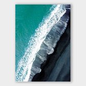 Poster Black Beach - Dibond - Meerdere Afmetingen & Prijzen | Wanddecoratie - Interieur - Art - Wonen - Schilderij - Kunst