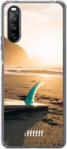 6F hoesje - geschikt voor Sony Xperia 10 III -  Transparant TPU Case - Sunset Surf #ffffff