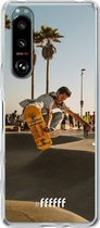 6F hoesje - geschikt voor Sony Xperia 5 III -  Transparant TPU Case - Let's Skate #ffffff