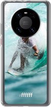 6F hoesje - geschikt voor Huawei P40 Pro -  Transparant TPU Case - Boy Surfing #ffffff