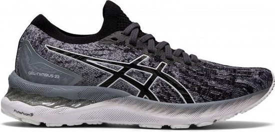 ASICS GEL-Nimbus 23 Knit Dames - grijs - maat 39.5 | bol.com